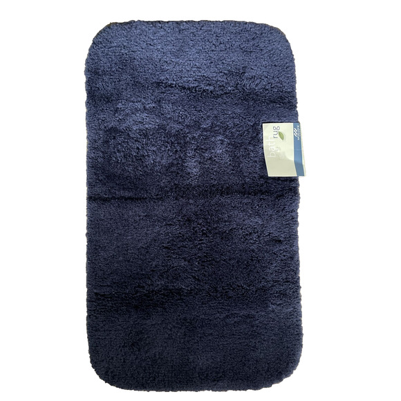 Mohawk Home Dark Blue Bath Mat 20"x34" Ultra-soft Non-skid b7 - Picture 2 of 5